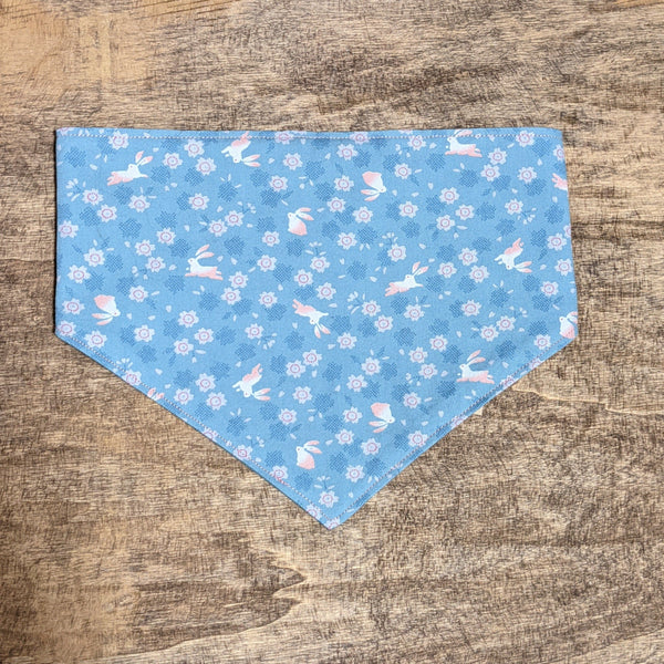 THE DOG BANDANA by Mochi and Chill - Bunnies and Blossoms Japanese Fabric Dog Bandana