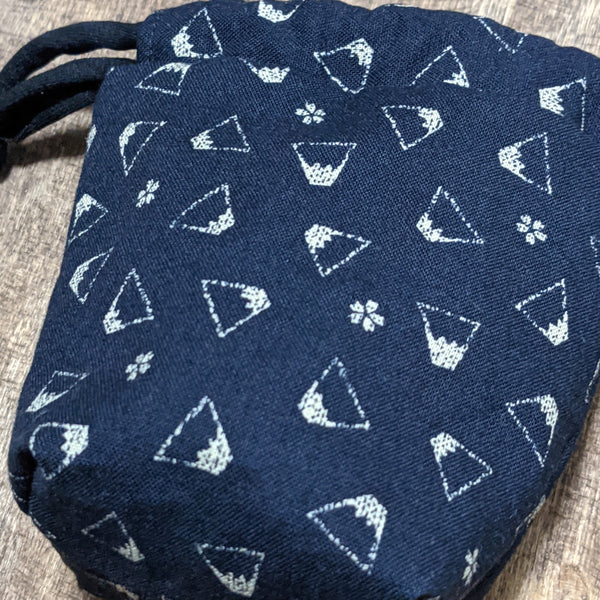 THE TOMI Mini Drawstring Bag: Tiny Mt. Fuji Print