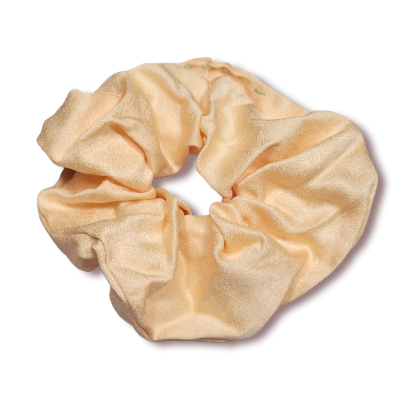 THE MARU UPCYCLED KIMONO FABRIC SCRUNCHIE : Momo Peach