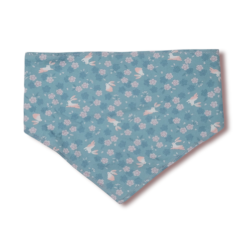 THE DOG BANDANA by Mochi and Chill - Bunnies and Blossoms Japanese Fabric Dog Bandana