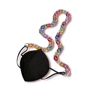 THE CHUNKY CHAIN MASK HOLDER: Colorful Kawaii Plastic Open Chain Link Mask Holder